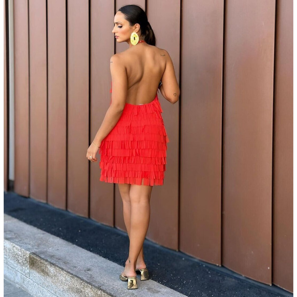 ZARA Halter Neck Short Dress NWT - Picture 11 of 16